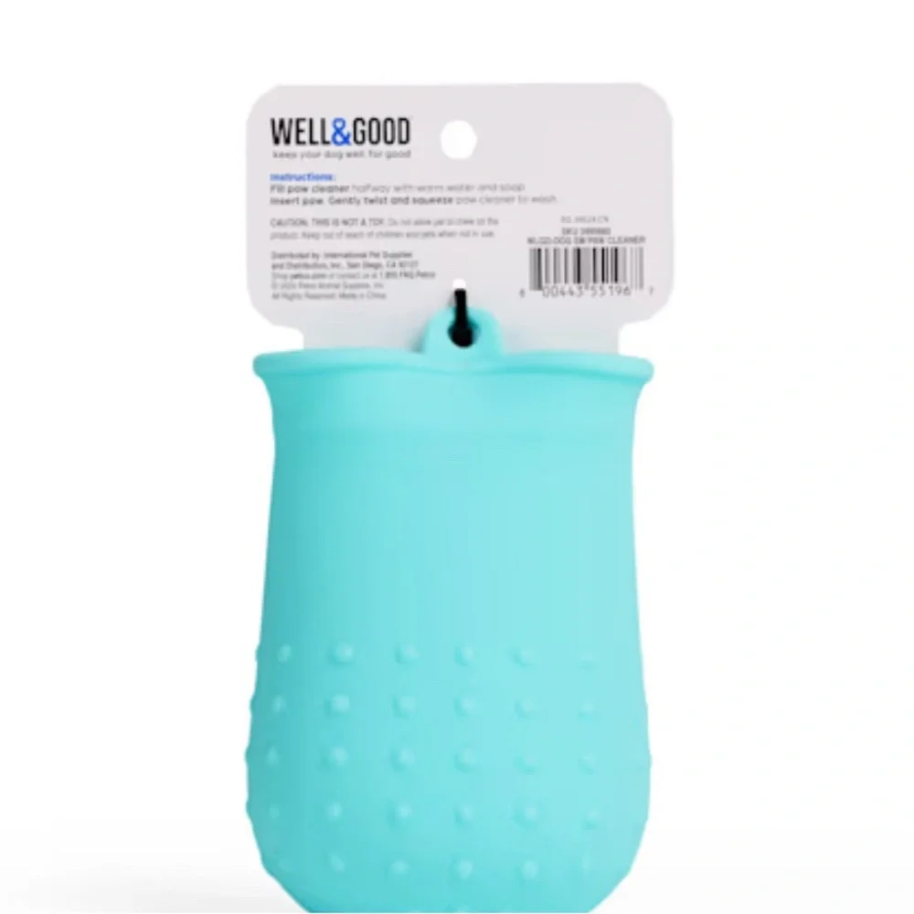 Well & Good Pet On-The-Go Paw Cleaner for Dogs, Small NEW!!